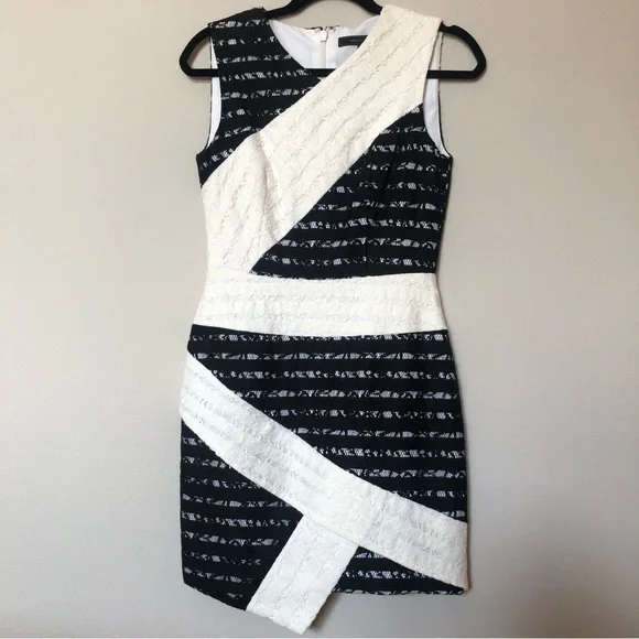 BCBG Black/White Cocktail Dress